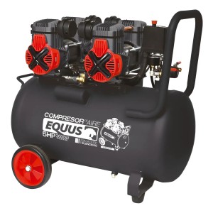 Compresor Sin Aceite Silencioso 5 Hp 100l Equus Rojo 50hz - Rojo - 50hz