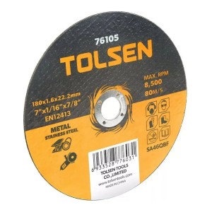 Disco De Corte P/metal Y Acero Inoxidable 5'' Tolsen 76103