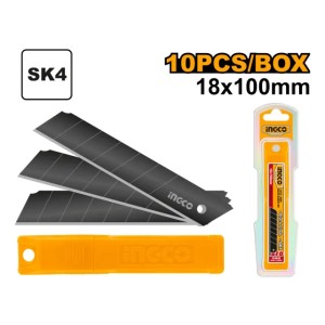 Set X10 Hojas De Repuestos Trincheta 18x100mm Ingco Hkncb181