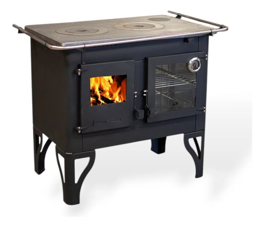 Calefactor Cocina A Leña Premium 110m2 Sefia Alicante