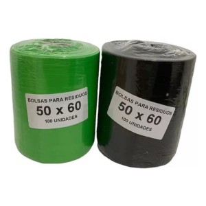 Bolsas En Rollo Residuos Papelera 50x60 - Pack 100 Bolsas