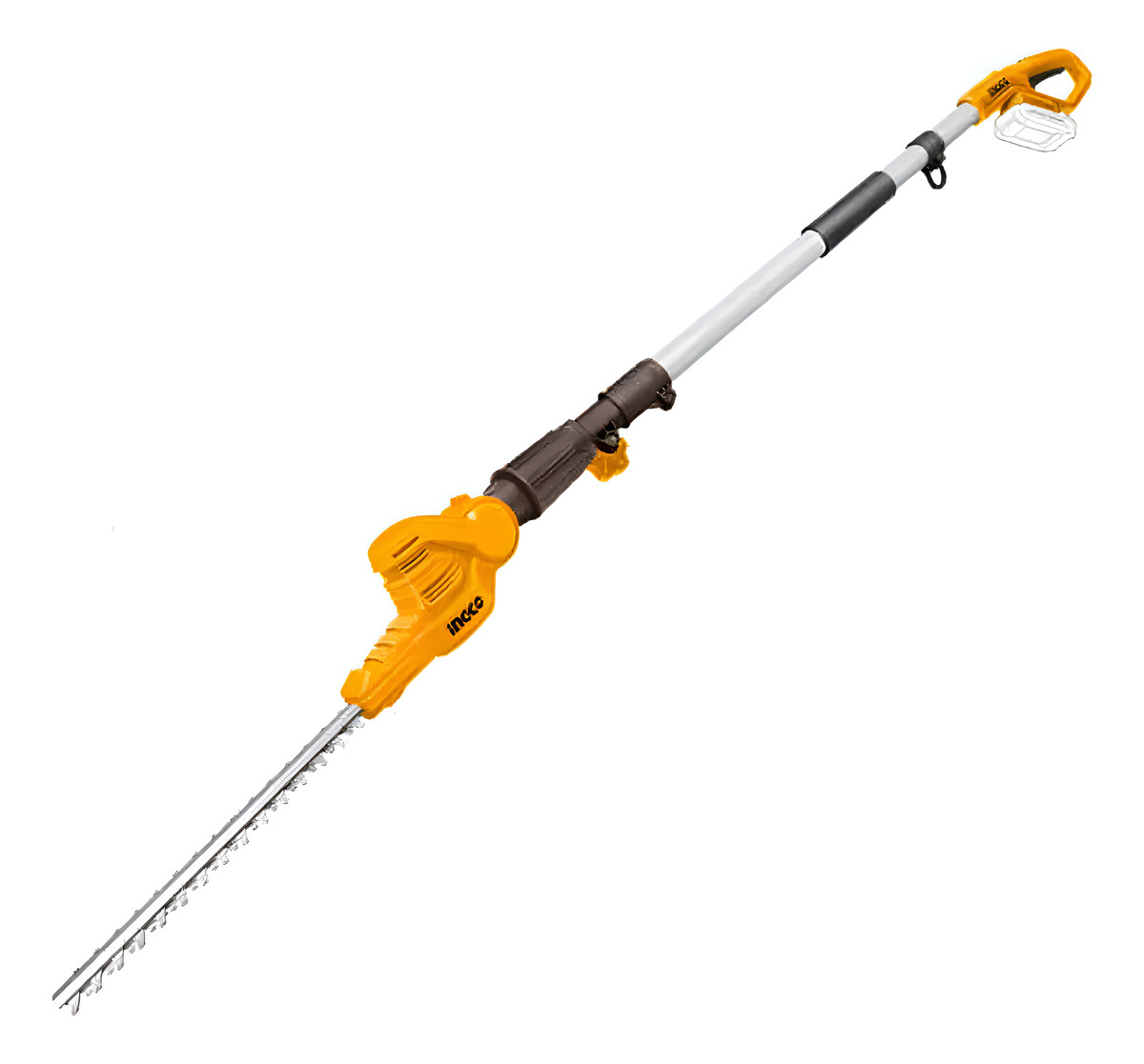Cortacerco Podador De Altura Inalámbrico 20v 460mm Ingco Naranja Claro