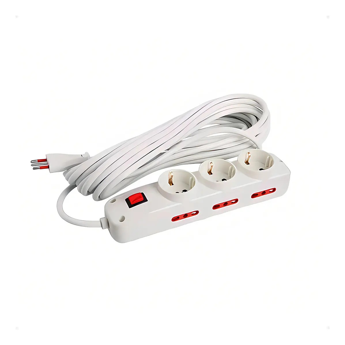 Alargue Zapatilla 3 Schuko Más 6 Modular 3 Mts Conatel - Imagen 2