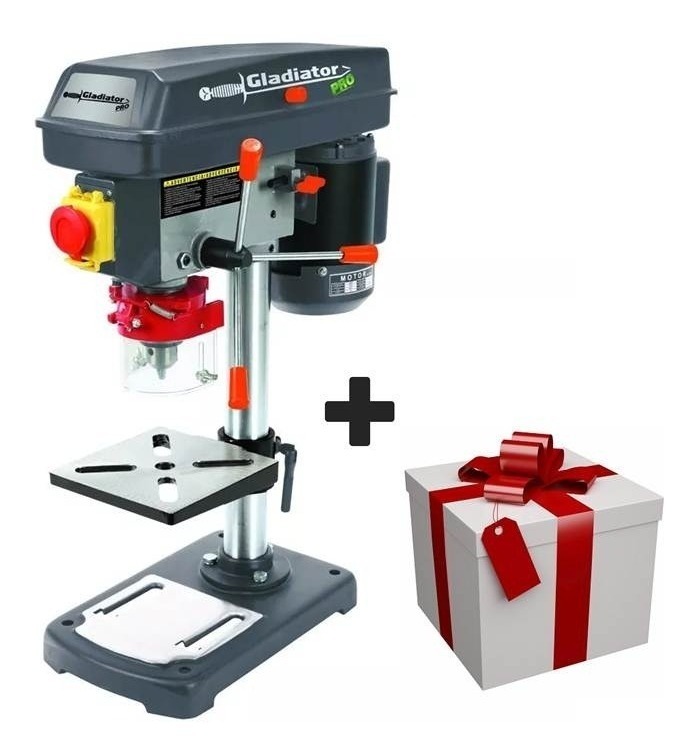 Taladro De Banco Gladiator Tb713/1/220 13mm 250w 58cm Altura