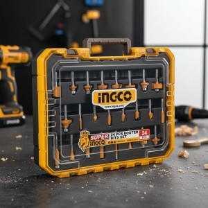 Set X 24 Fresas 6mm P Router Fresadora Ingco Akrt24062