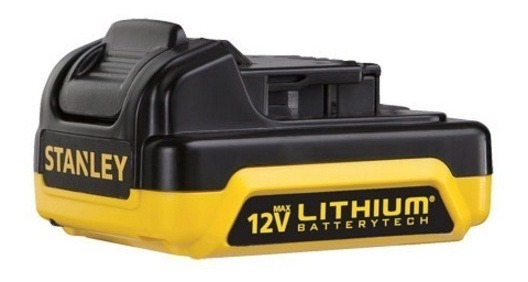 Taladro Percutor Atornillador Inalámbrico De 10mm Stanley Sch12s2k + Accesorio Con Maletín De Transporte Amarillo - Imagen 3