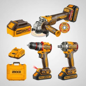 Ingco Cosli241291 Kit Taladro Y Amoladora En Estuche