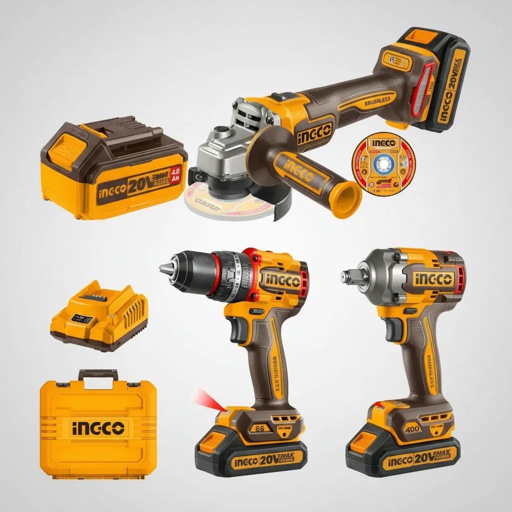 Ingco Cosli241291 Kit Taladro Y Amoladora En Estuche