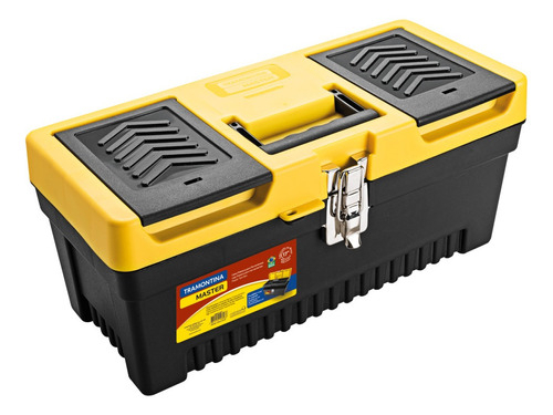 Caja Plástica Para Herramientas 17'' Tramontina Color Negro