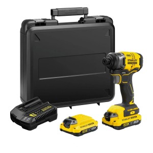 Kit Atornillador De Impacto V20 Fatmax Stanley Sbi810d2k-b2 Amarillo