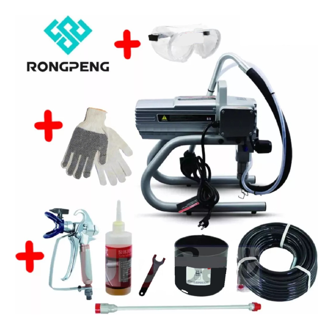 Equipo Pintar Profesional Airless Rongpeng 1,2hp R450 - Tyt - Imagen 2