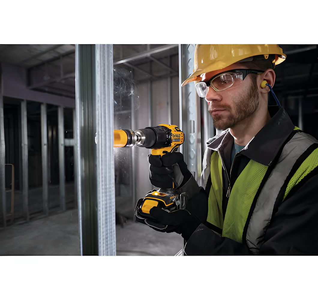 Taladro Percutor Atornillador Inalámbrico De 25.4mm Dewalt Dcd709b + Accesorio 60 Amarillo - Imagen 2