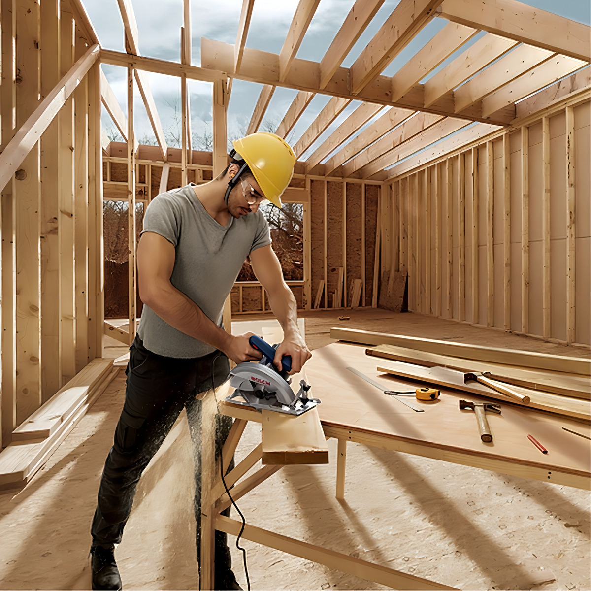 Sierra Circular Bosch Gks 20-65 2000w Color Azul - Imagen 7