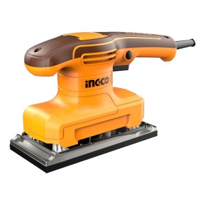 Lijadora Orbital Electrica 320w + 5 Lijas Ingco Fs3216 Naranja Claro 50 Hz / 60 Hz