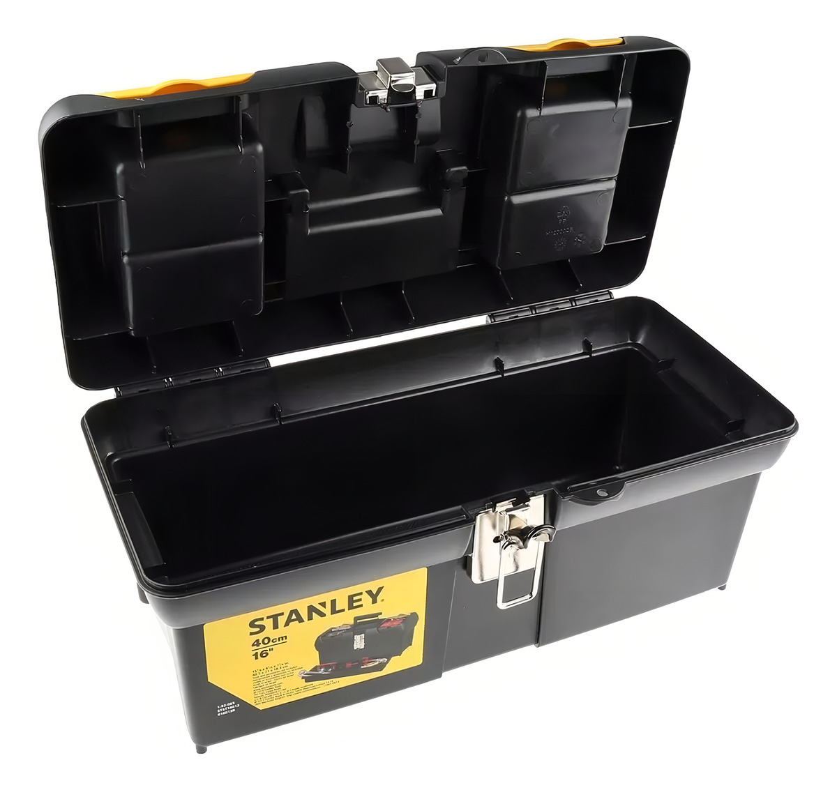 Caja De Herramientas Stanley 16013 Plástico 16 Cierre Metal Negro/amarillo - Imagen 5