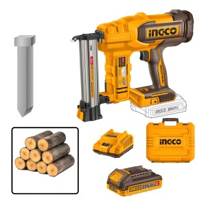 Clavadora 20v 35mm + Batería Cargador Valija Ingco Cbnli208