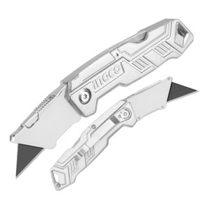 Trincheta De Aluminio Plegable Ingco Huk6236 C/5 Hojas