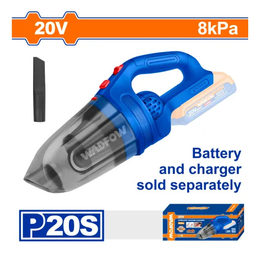 Aspiradora 20v 0.45l C/acc S/bat/cargador Wlv2020 Wadfow - Imagen 2
