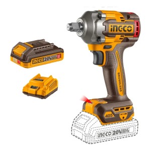 Llave Impacto 20v 405nm 1/2 + Accesorios Ingco Ciwli20455