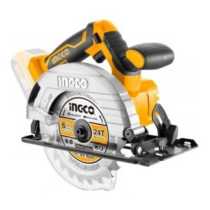 Sierra Circular Inalámbrica Ingco 6 1/2´´ Profesional Naranja
