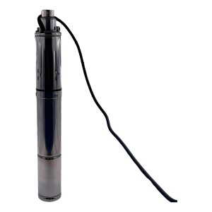 Bomba Sumergible Tipo Turbina 1 Hp - 50m Altura Montana Plateado