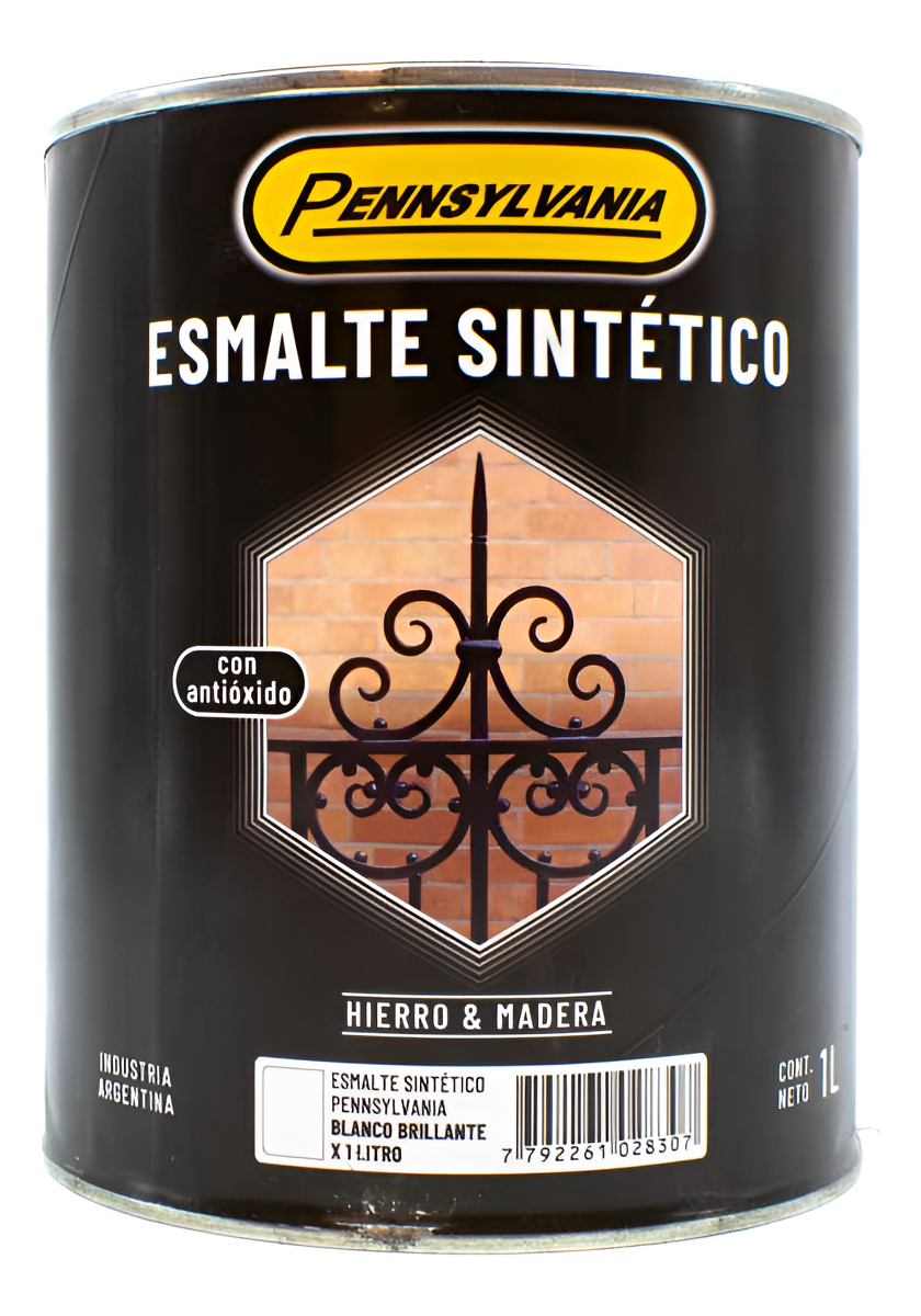 Esmalte Sintético Blanco Brillante Pennsylvania 1l Interior Exterior