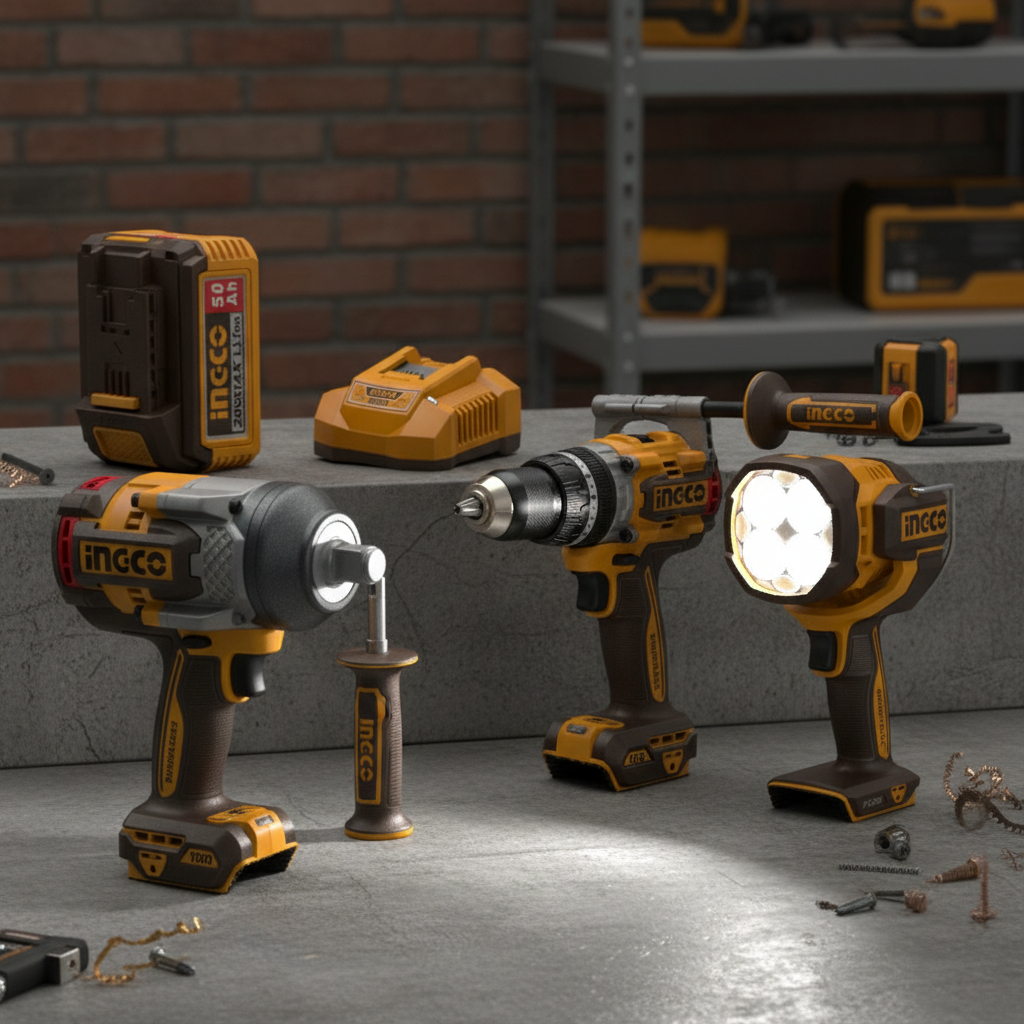 Kit Combo A Bateria 20v Set 3 Herramientas Accesorios Ingco - Imagen 3