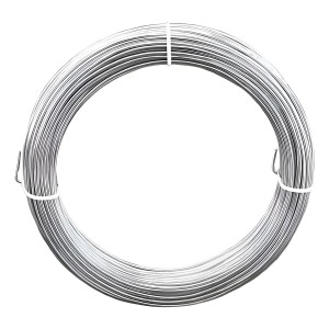 Alambre Galvanizado Calibre 12 Marca Alambre 23m Para Manualidades Plateado