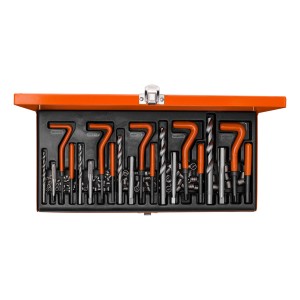 Juego Kit Insertos De Rosca 131 Piezas Aut29 Hamilton Color Naranja