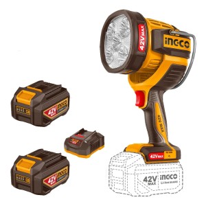 Linterna 42v 2800 L+ 2 Bat 2.0ah + Cargador Ingco Cwli42896