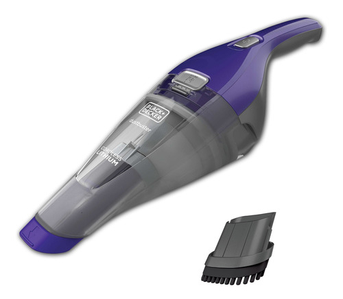 Aspiradora De Mano Black + Decker Litio Seco + Cepillo Color Gris