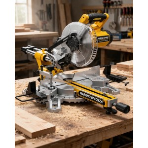Sierra Ingletadora Deslizante 255mm 2000w Martino Amarillo