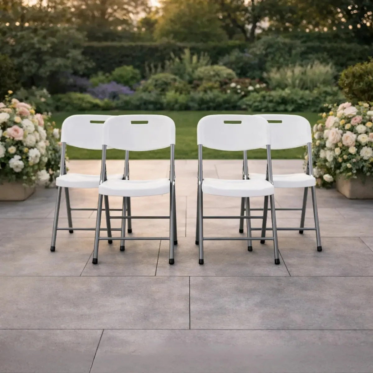 Silla Paris Plegable Negro Exterior Catering Gardenlife Blanco Silla Paris