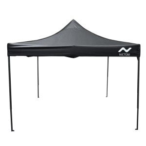 Gazebo 3x3 Plegable Impermeable Acero Gp01 Nictom Negro
