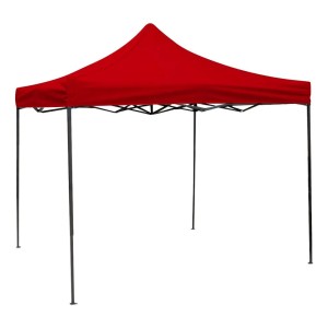 Gazebo Plegable Toldo Super Reforzado 3x3x3 Filtro Uv Pf Rojo