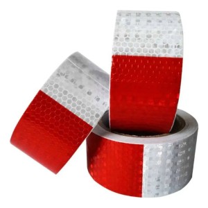 Cinta Reflectiva Seguridad Camion Carro Roja Bca 5cmx1m A222