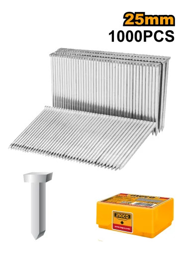 Clavos Concreto 25mm P/ Clavadora Acn18641 Ingco - Imagen 2