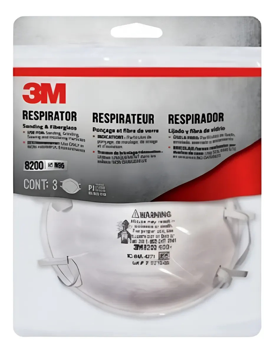 Respirador Mascarilla 3m 8200 N95 Particulas Ferreteria K37