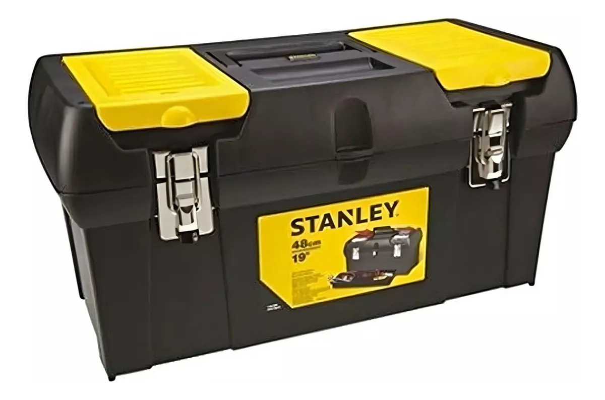 Caja De Herramientas Stanley 19013 Plástico 19 Cierre Metal Negro