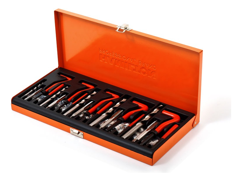 Juego Kit Insertos De Rosca 131 Piezas Aut29 Hamilton Color Naranja - Imagen 3