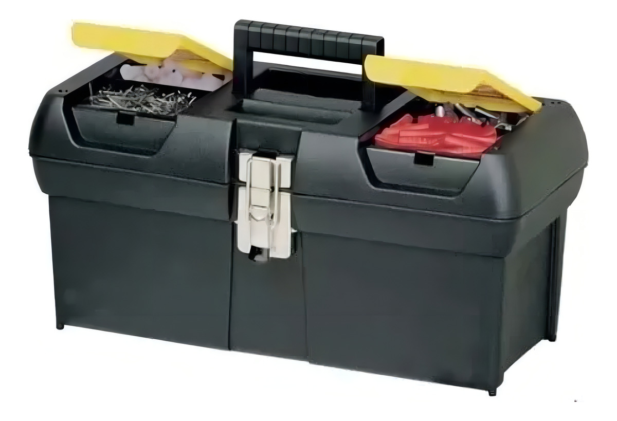 Caja De Herramientas Stanley 16013 Plástico 16 Cierre Metal Negro/amarillo - Imagen 2