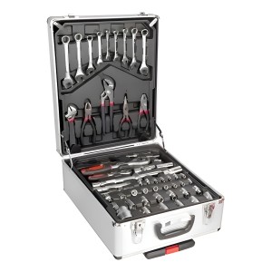 Caja De Herramientas Lumax Tipo Maleta 4 Estantes 450 Piezas Color Gris