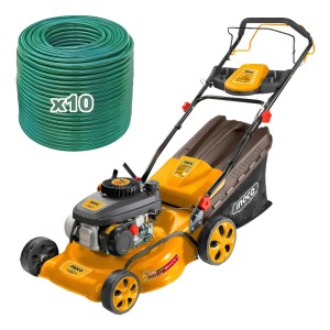 Corta Cesped Naftaautopropulsada + Manguera Ingco Glm141182