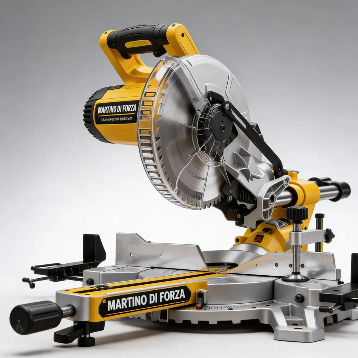 Sierra Ingletadora Deslizante 255mm 2000w Martino Amarillo - Imagen 3