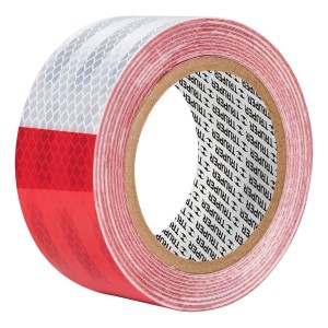 Cinta Reflectiva Para Camiones Blanca/roja 5cmx9mts Truper Color Bicolor Bicolor