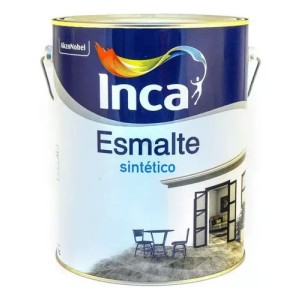 Esmalte Sintetico Satinado Inca 1lt Color Blanco