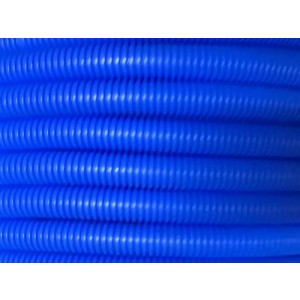 Caño Corrugado Azul Antillama De 25 Mm Rollo De 50 Metros