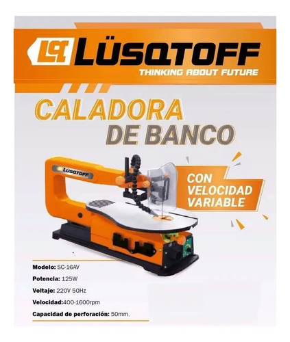 Sierra Caladora De Banco 125w 1600rpm Lusqtoff Sc-16av - Imagen 7