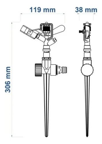 Aspesor De Impacto Con Pincho Para Riego - Imagen 3