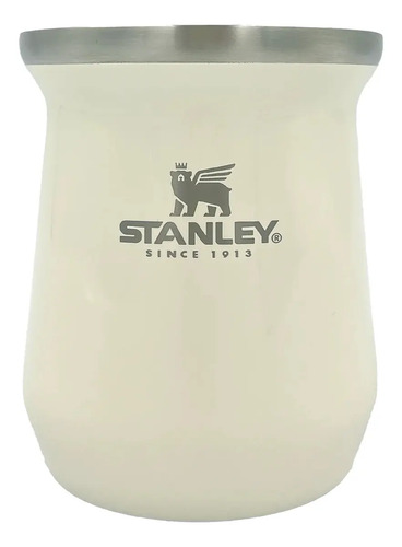 Mate Stanley Acero Inoxidable 11x10cm Cream Gloss Lisa